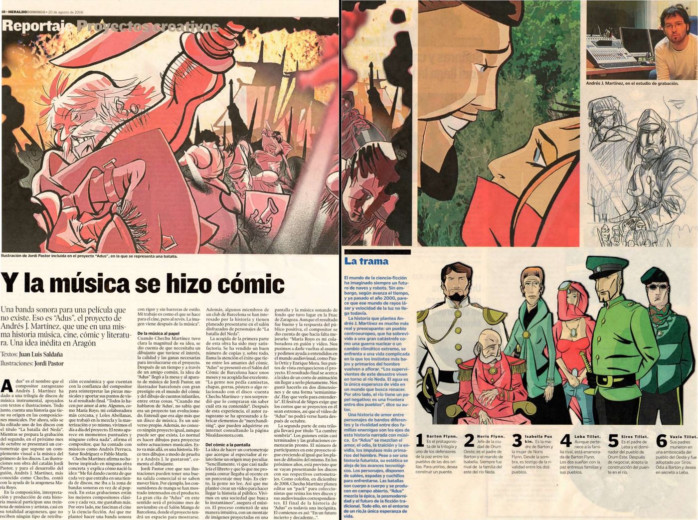 Heraldo de Aragón · Y la música se hizo cómic